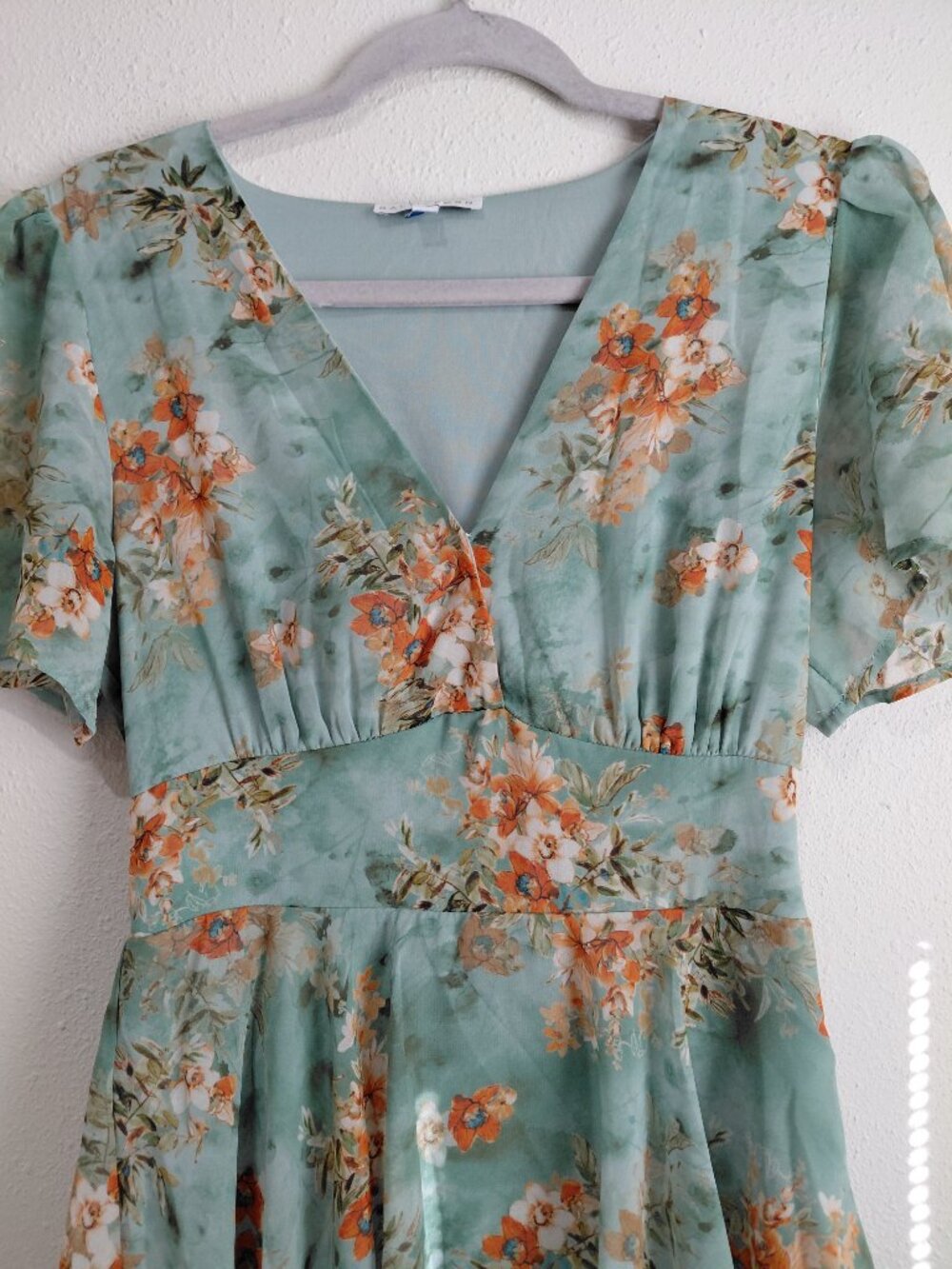 Baltic Born Floral Tiered Ruffles Maxi Dress Size Medium - Picture 2 of 6